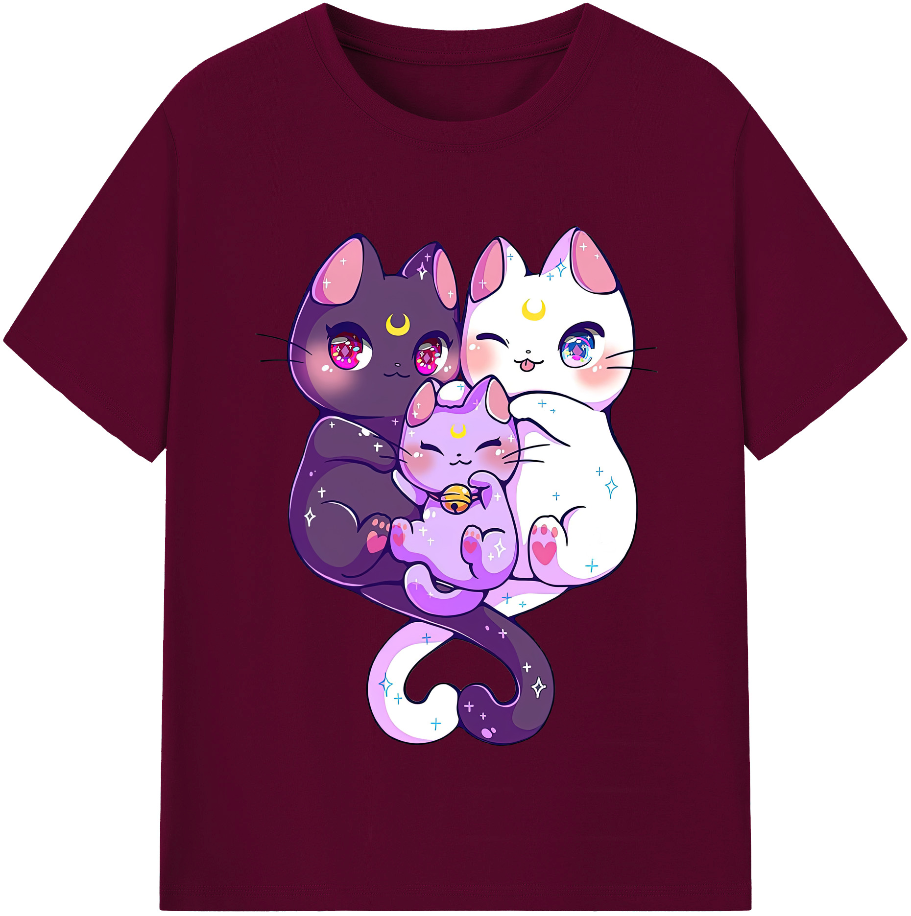 （画像用） 美少女戦士セーラームーン Sailor Moon レディースカジュアルプリントTシャツ（綿100％）